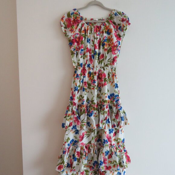 EYWASOULS MALIBU Inka Tiered Floral Maxi Dress Bohemian Summer - Size XS / S - Picture 4 of 16
